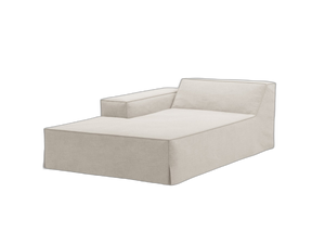 Ottoman Sofa Cover – Removable Linen-Effect Modular Slipcover L162