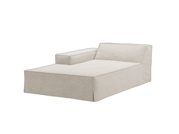 Ottoman Sofa Cover – Removable Linen-Effect Modular Slipcover L162
