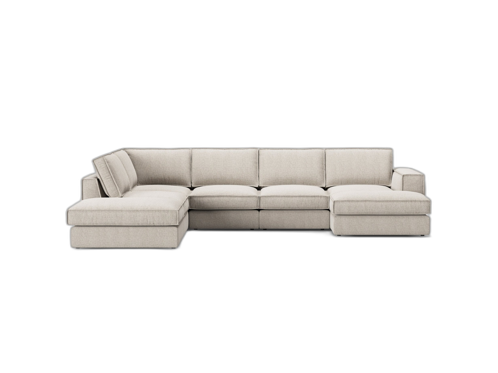 Large Panoramic Corner Sofa – Modern Deep Seating Lounge Couch W362