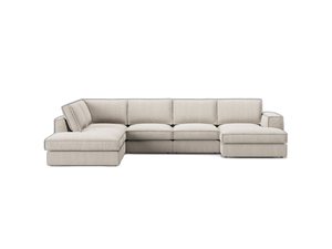 Large Panoramic Corner Sofa – Modern Deep Seating Lounge Couch W362