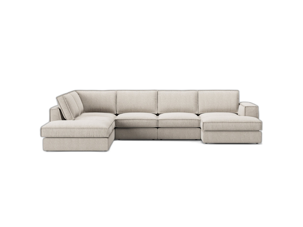 Large Panoramic Corner Sofa – Modern Deep Seating Lounge Couch W362