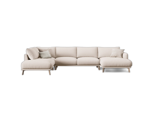 Large U-Shaped Panoramic Sofa – Modern Deep Seating Lounge Couch W365