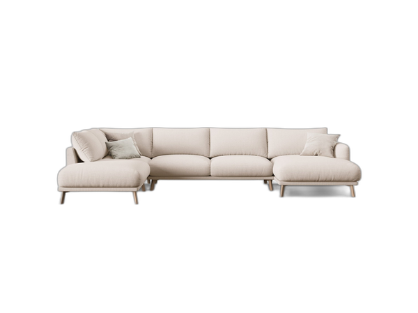 Large U-Shaped Panoramic Sofa – Modern Deep Seating Lounge Couch W365