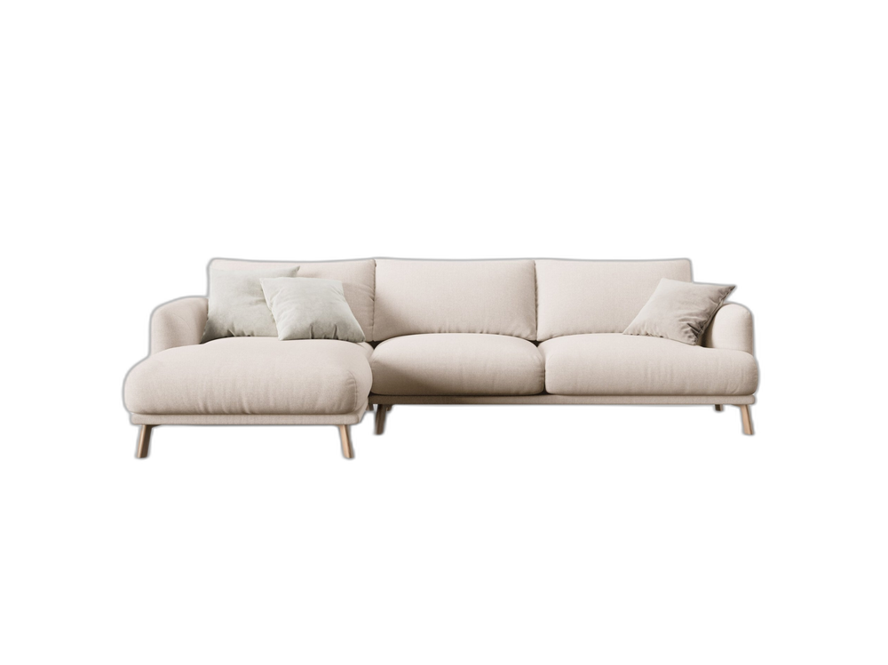 Modern Corner Sofa – Minimalist L-Shaped Upholstered Couch W285