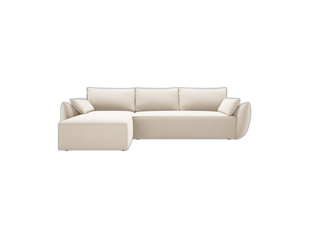 Corner Sofa Bed with Storage & Modern Cubic Design W252