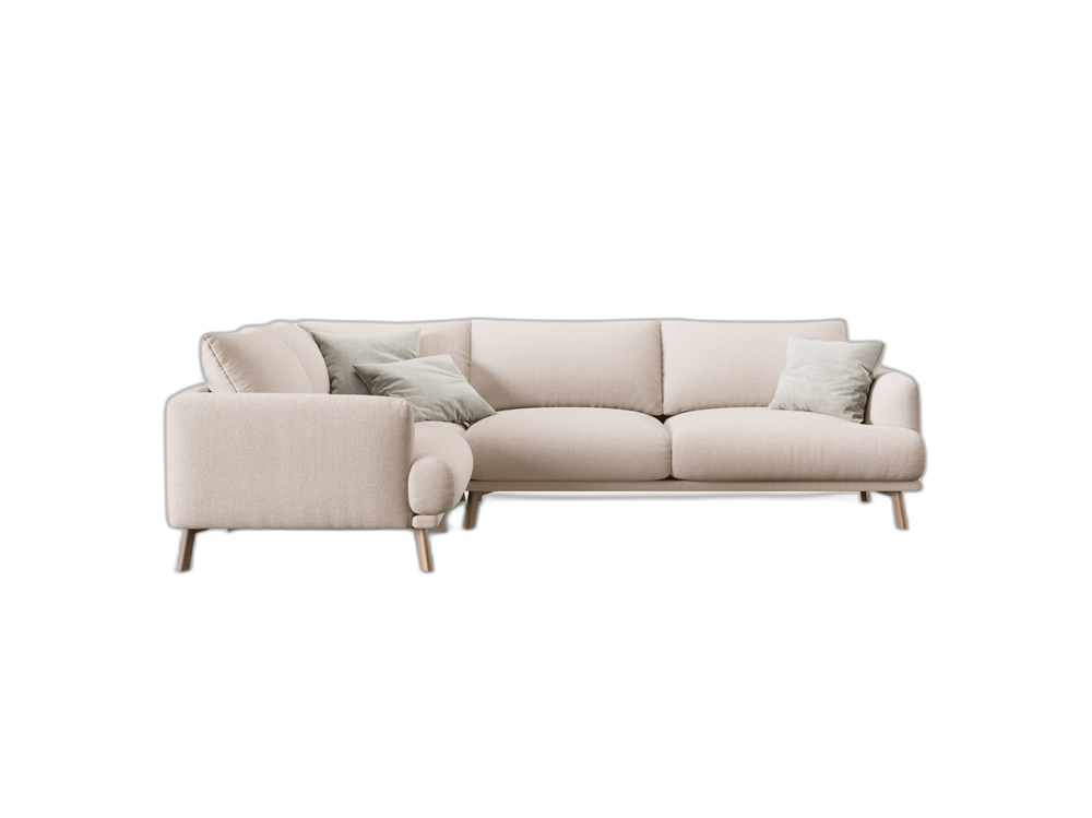 Modern Corner Sofa – Minimalist L-Shaped Upholstered Couch W280