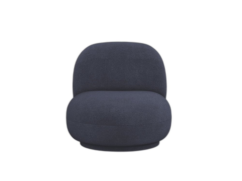 Modern Swivel Armchair – Compact Accent Chair with Bouclé Upholstery