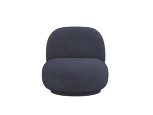 Modern Swivel Armchair – Compact Accent Chair with Bouclé Upholstery