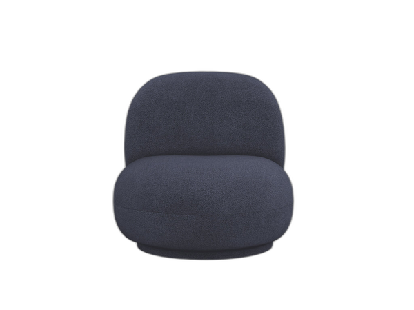 Modern Swivel Armchair – Compact Accent Chair with Bouclé Upholstery
