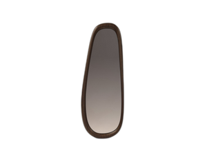 Organic Wall Mirror – Modern Decorative Full-Length Mirror with Walnut Frame