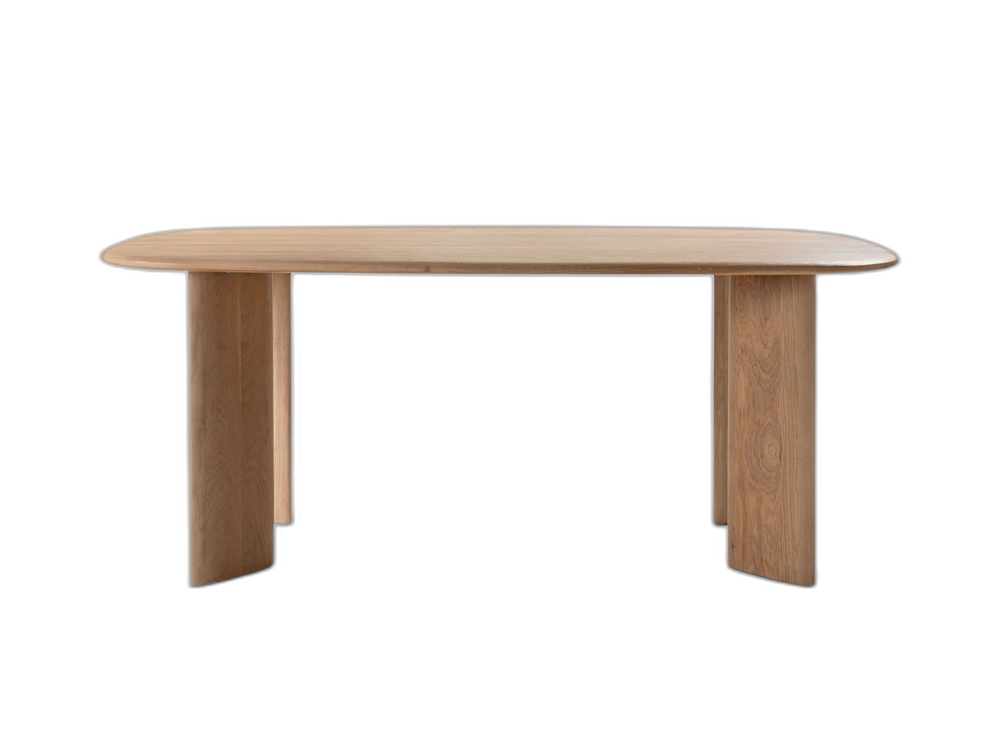 Modern Oak Dining Table – Rectangular Wooden Family Table 6–8 Seater