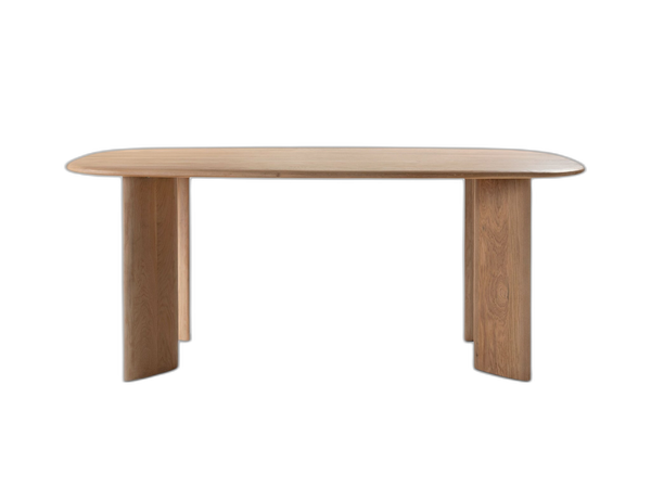 Modern Oak Dining Table – Rectangular Wooden Family Table 6–8 Seater