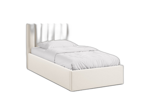 Upholstered Single Storage Bed – Modern Bed Frame with Headboard