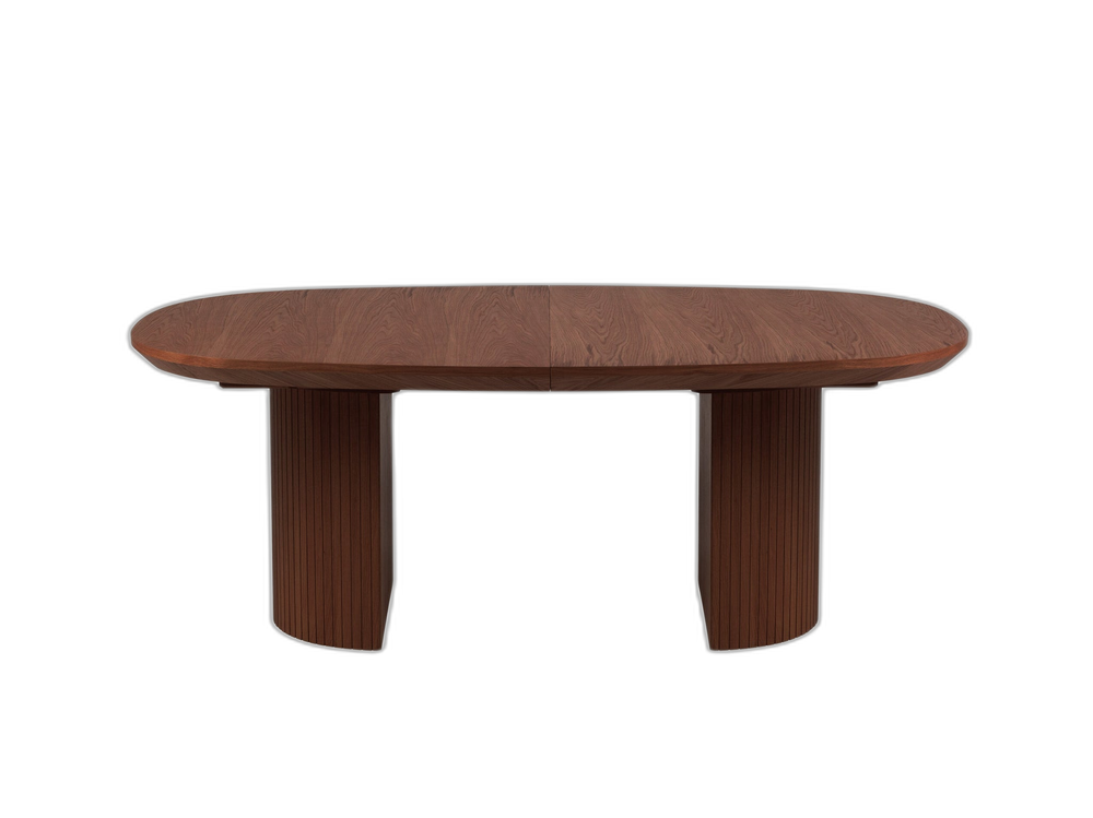Extendable Dining Table – Modern Oval Wooden Table 8–12 Seater