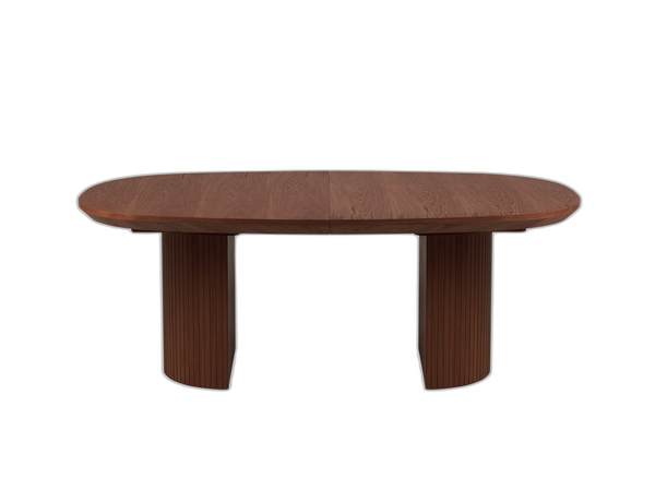 Extendable Dining Table – Modern Oval Wooden Table 8–12 Seater