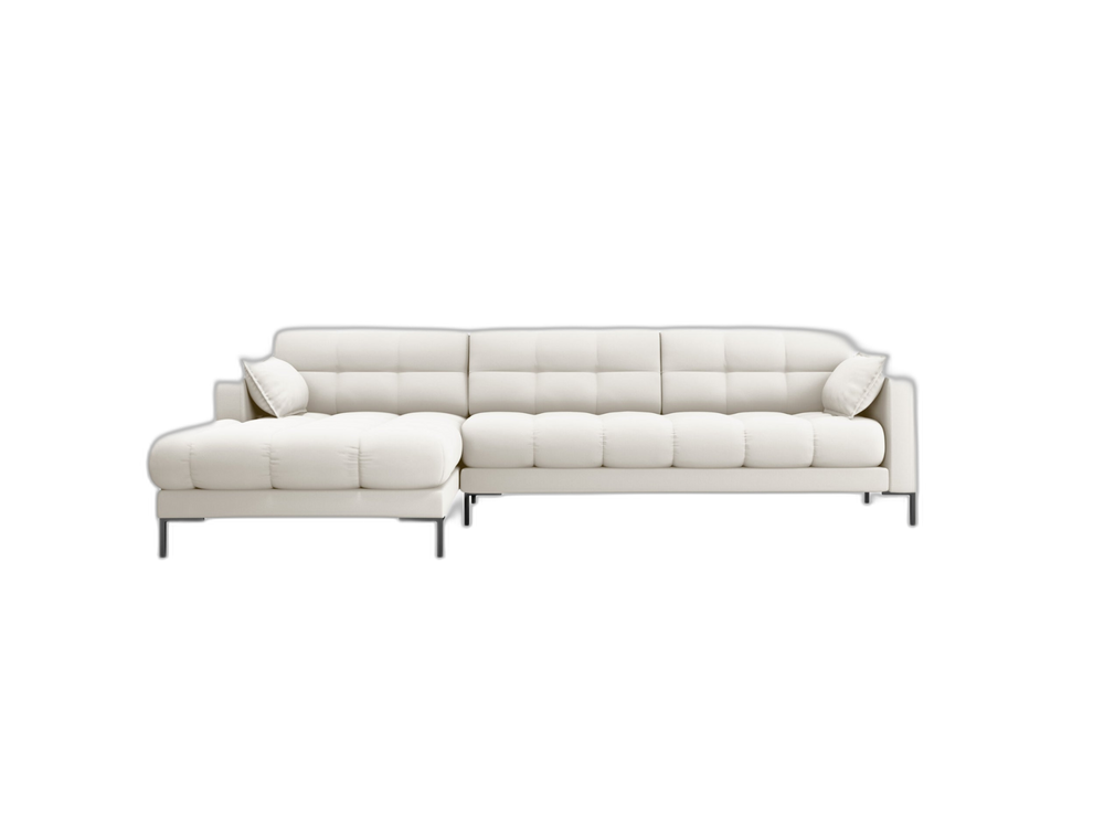 Modern Corner Sofa – Quilted Bubble Design L-Shaped Couch W293