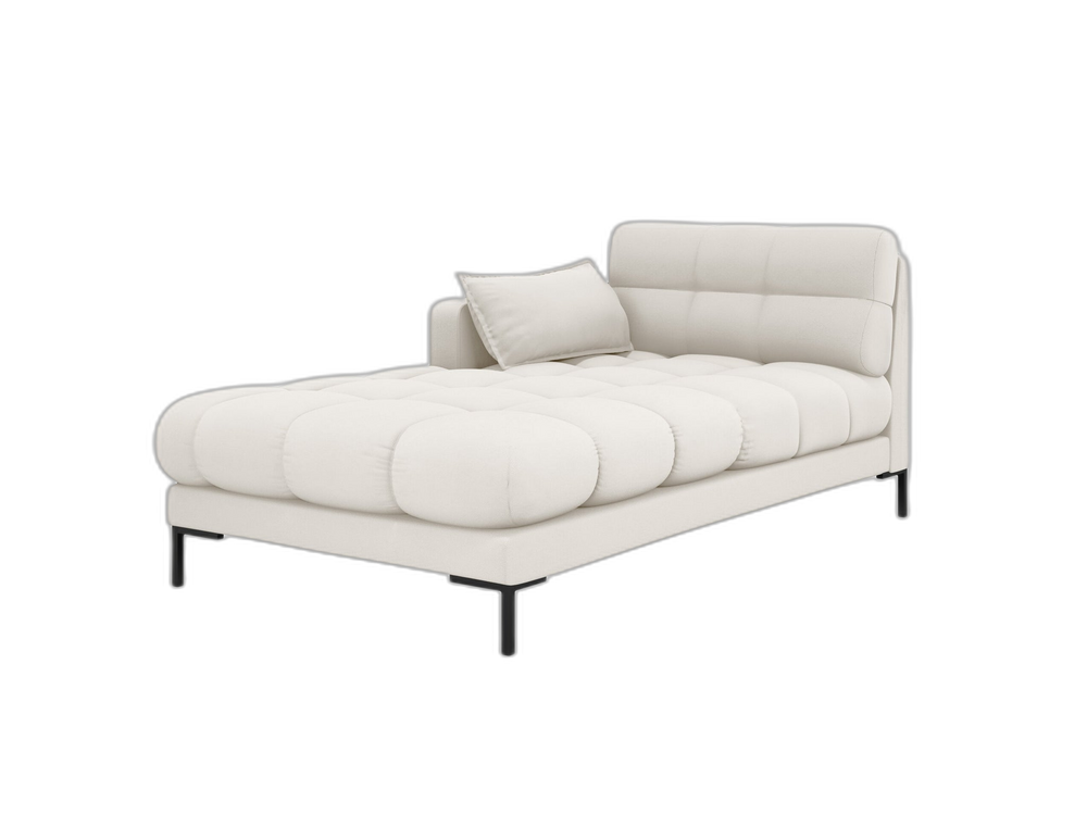 Modern Chaise Lounge – Quilted Bubble Design Recliner Sofa L185
