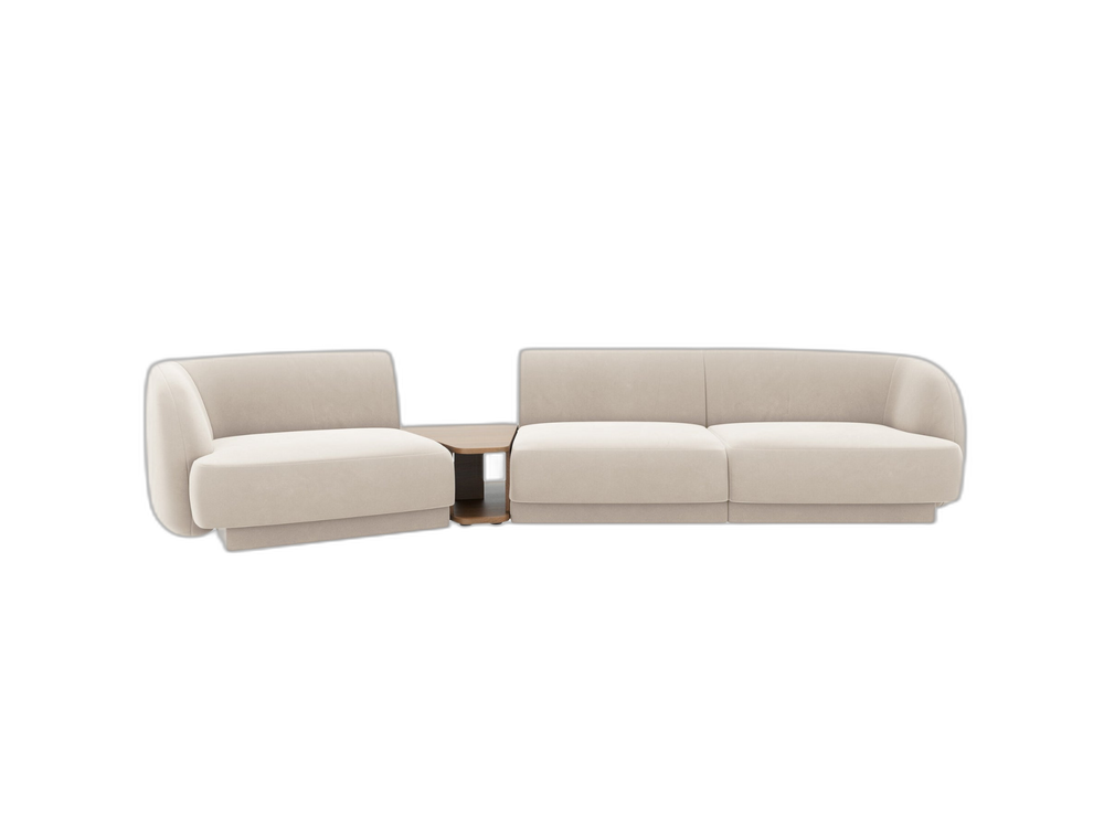 Modern Modular Sofa with Built-In Table – 3-Seater Lounge Set W303