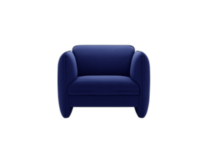Modern Sculptural Armchair – Deep Seat Accent Lounge Chair