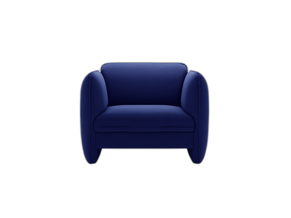 Modern Sculptural Armchair – Deep Seat Accent Lounge Chair