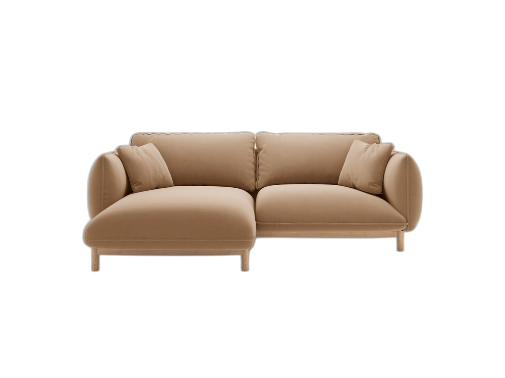 Modern Corner Sofa – Curved Scandinavian Style L-Shaped Couch W220