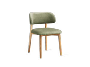 Modern Wooden Dining Chair – Upholstered Seat Space-Saving Chair