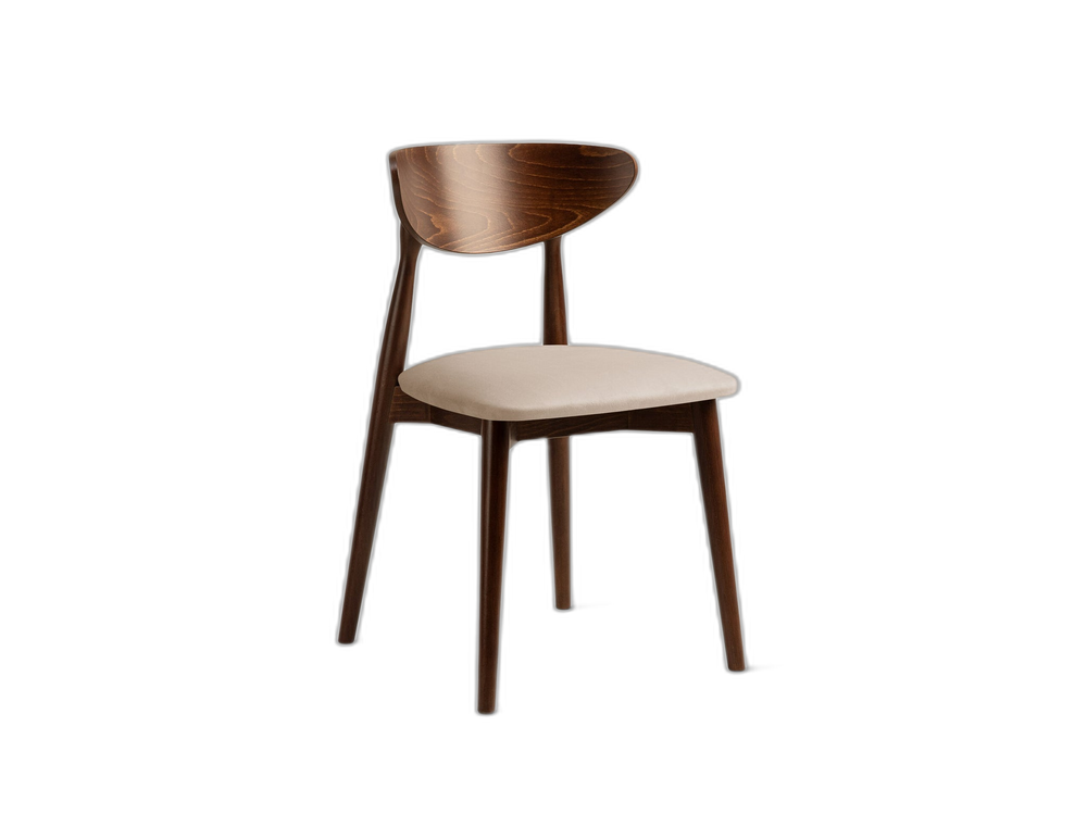 Vintage Style Dining Chair – Upholstered Seat Wooden Frame Chair