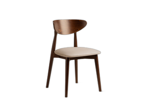 Vintage Style Dining Chair – Upholstered Seat Wooden Frame Chair