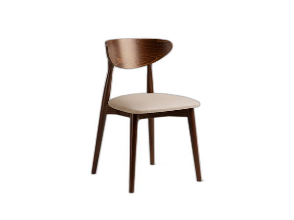 Vintage Style Dining Chair – Upholstered Seat Wooden Frame Chair
