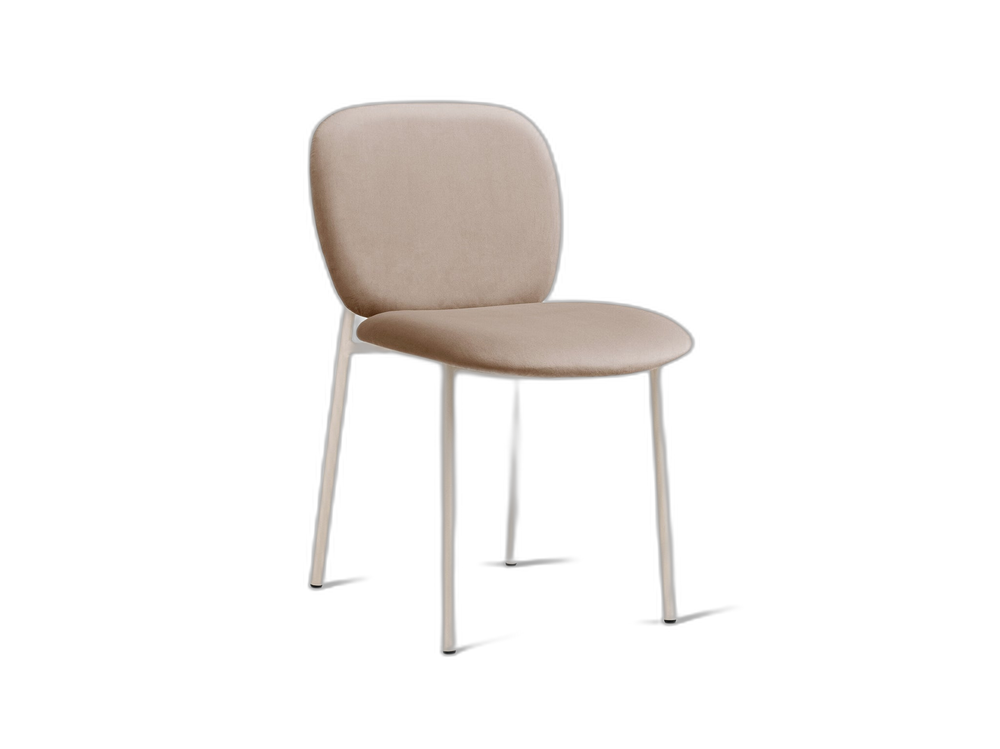 Modern Stackable Dining Chair – Upholstered Seat Minimalist Design