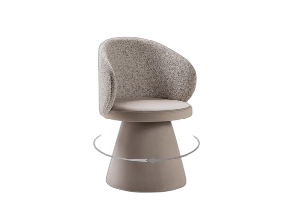 Modern Swivel Dining Chair – Velvet Upholstered Accent Chair