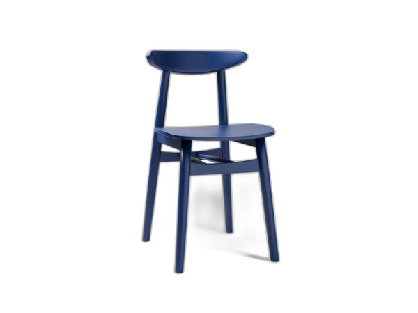 Modern Wooden Dining Chair – Slim Beech Frame Space-Saving Chair