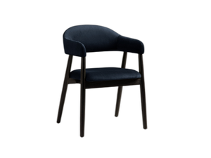 Modern Upholstered Dining Chair – Wooden Frame Armchair