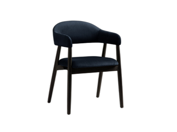Modern Upholstered Dining Chair – Wooden Frame Armchair