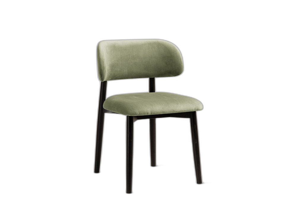 Modern Wooden Dining Chair – Upholstered Seat Space-Saving Chair