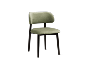Modern Wooden Dining Chair – Upholstered Seat Space-Saving Chair