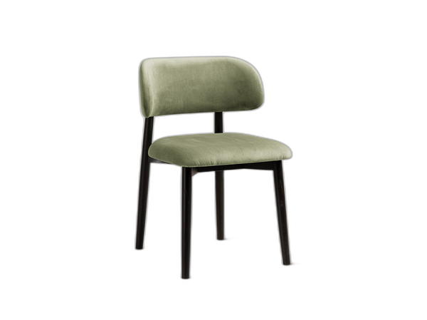 Modern Wooden Dining Chair – Upholstered Seat Space-Saving Chair