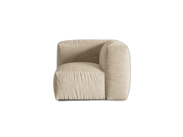 Modular Corner Sofa Unit – Soft Cloud Style Upholstered Corner Module W106