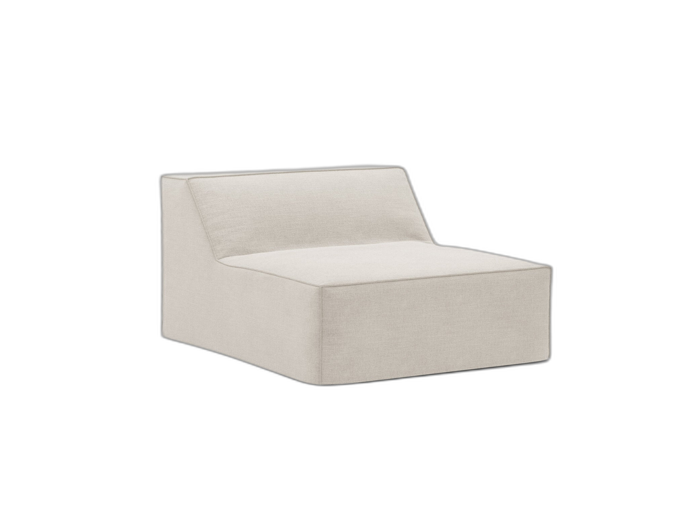 Modular Sofa Center Section – Upholstered Seat Unit with Removable Cover W80