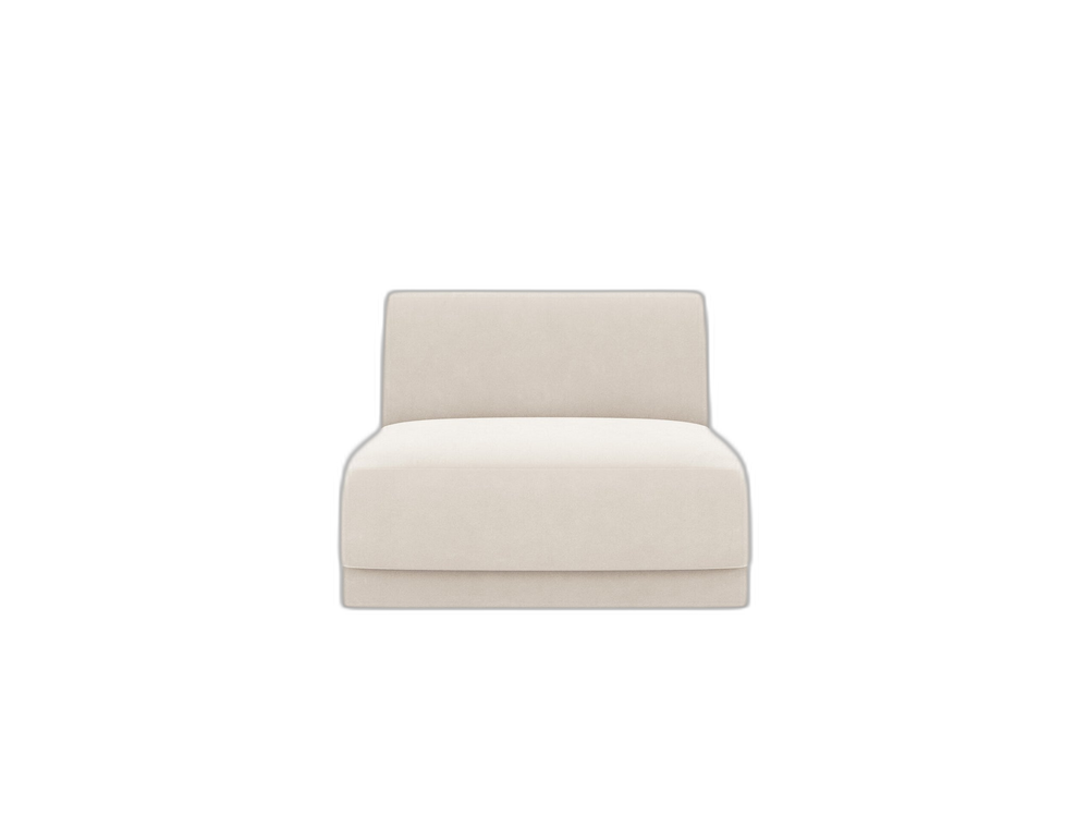 Modular Sofa Center Section – Upholstered Armless Seat Module W75