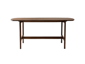 Modern Wooden Dining Table – Rectangular Walnut Finish Table