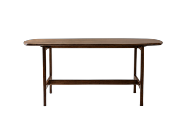Modern Wooden Dining Table – Rectangular Walnut Finish Table