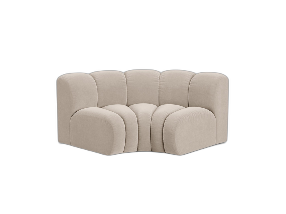 Modular Corner Sofa Unit – Curved Upholstered Lounge Module W185