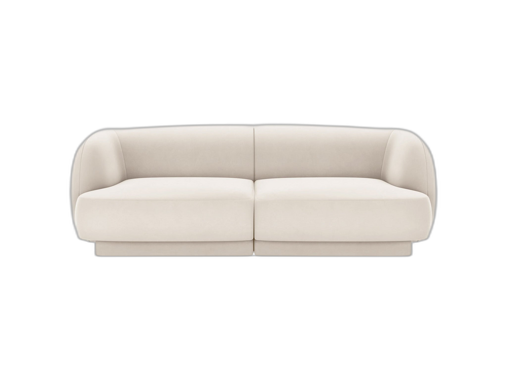 Compact 2-Seater Sofa with Rounded Design & Modular Flexibility W180