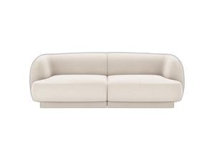 Compact 2-Seater Sofa with Rounded Design & Modular Flexibility W180