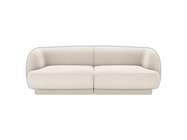 Compact 2-Seater Sofa with Rounded Design & Modular Flexibility W180