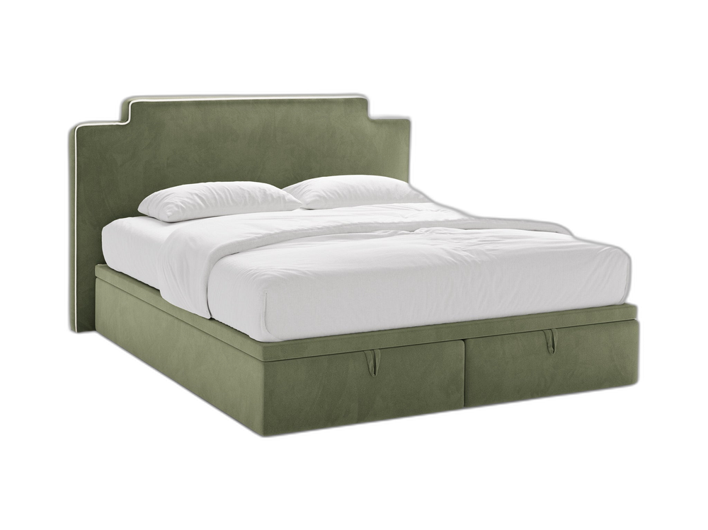 Box Spring Storage Bed with Pocket Spring Mattress – Upholstered Headboard (160 × 200 cm)