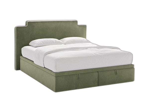 Box Spring Storage Bed with Pocket Spring Mattress – Upholstered Headboard (160 × 200 cm)