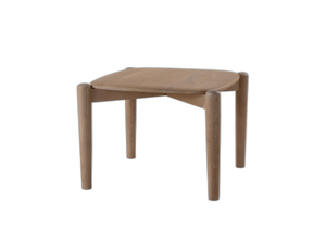 Square Coffee Table with Solid Wood Design & Natural Finish