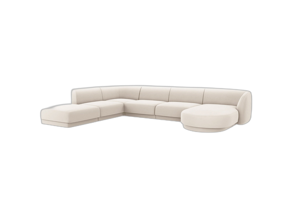 U-Shaped Modular Panoramic Sofa – Spacious Seating with Medium-Firm Support W330